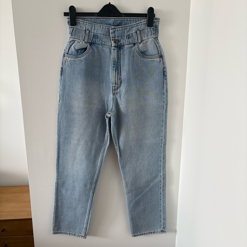 & Other Stories High Waisted High Rise‎ Mid Blue Jeans Denim Size 29 NWOT